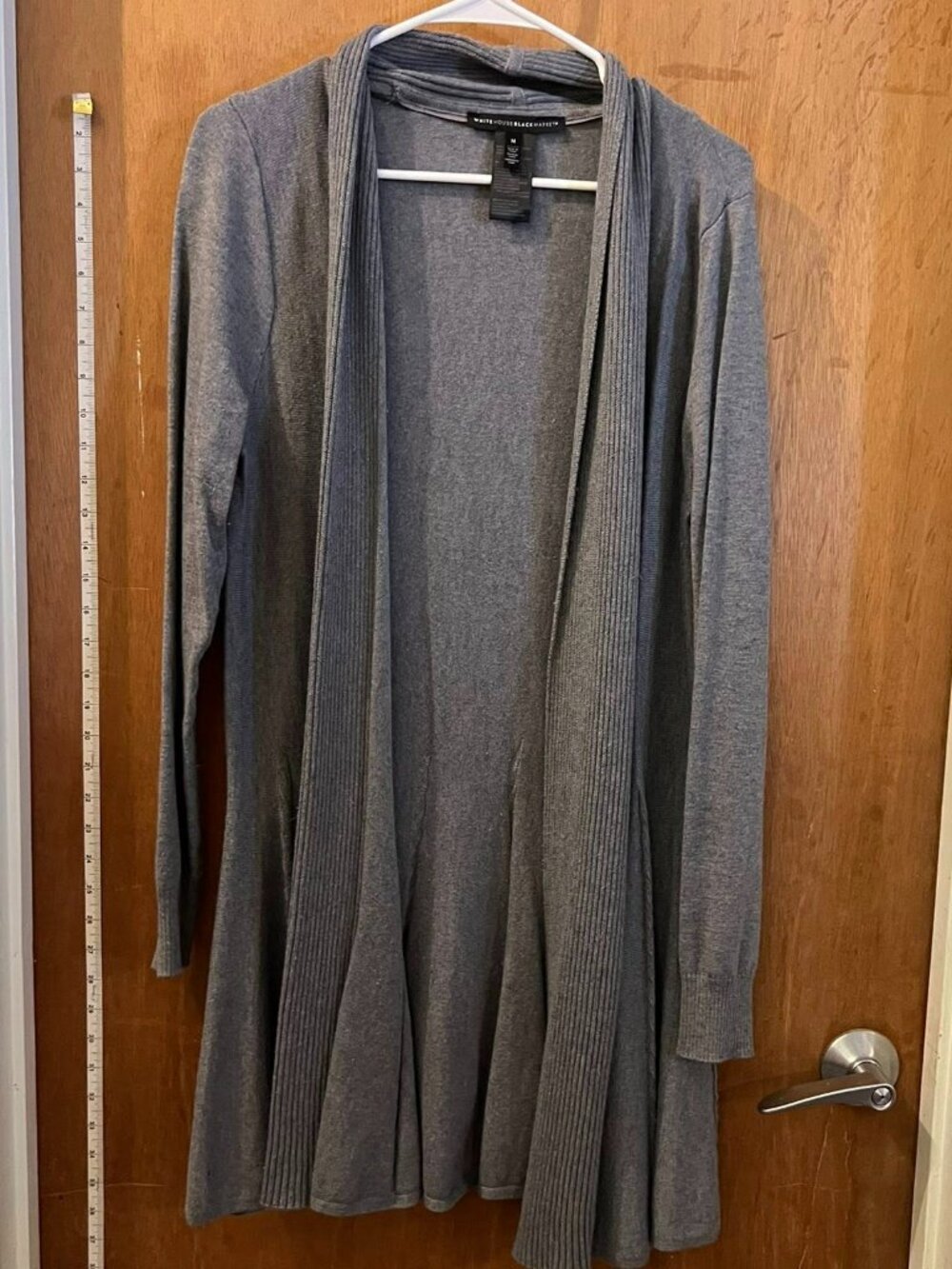 🐻Size M - White House Black Market - Gray Long Sleeve Sweater Wrap